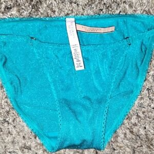 Victoria secret teal string bikini panties NWT